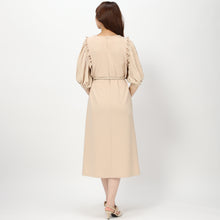 画像をギャラリービューアに読み込む, ベルト付きパフスリーブワンピース
