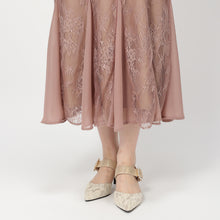 画像をギャラリービューアに読み込む, レースギャザーディテールワンピース