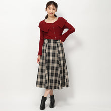 画像をギャラリービューアに読み込む, サイドバックルチェックスカート