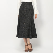 画像をギャラリービューアに読み込む, 前ボタンマーメイドスカート (ブラック)
