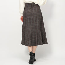 画像をギャラリービューアに読み込む, チェックシャーリングフレアスカート