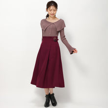 画像をギャラリービューアに読み込む, ウールライクツイルサイドベルトスカート