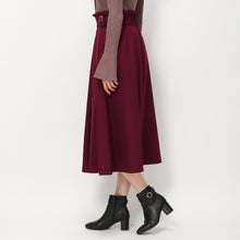 画像をギャラリービューアに読み込む, ウールライクツイルサイドベルトスカート