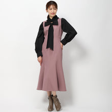 画像をギャラリービューアに読み込む, ウールライクマーメイドジャンスカ (ピンク)