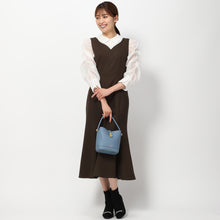 画像をギャラリービューアに読み込む, ウールライクマーメイドジャンスカ (ブラウン)