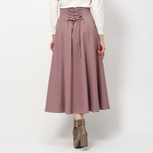 画像をギャラリービューアに読み込む, ウールライクコルセットフレアスカート