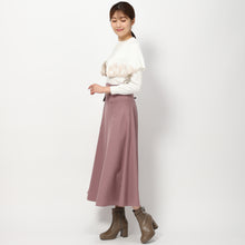 画像をギャラリービューアに読み込む, フラワー刺繍ケープニット