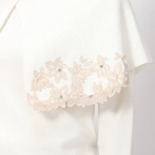 画像をギャラリービューアに読み込む, フラワー刺繍ケープニット