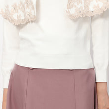 画像をギャラリービューアに読み込む, フラワー刺繍ケープニット