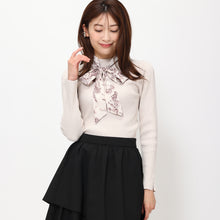 画像をギャラリービューアに読み込む, 【予約販売】ボウタイビスチェ切替ニット/MM418306 (ベージュ)