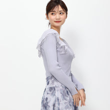 画像をギャラリービューアに読み込む, 【予約商品】2wayラッフルニット/MM418314 (ブルー)