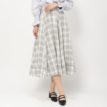 画像をギャラリービューアに読み込む, 【予約商品】バイカラーステッチフレアスカート/MM417212 (ブラック/ホワイト)