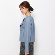 画像をギャラリービューアに読み込む, 【予約販売】シャンブレーデニムライダースジャケット/MM418502