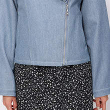 画像をギャラリービューアに読み込む, 【予約販売】シャンブレーデニムライダースジャケット/MM418502
