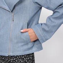 画像をギャラリービューアに読み込む, 【予約販売】シャンブレーデニムライダースジャケット/MM418502