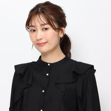 画像をギャラリービューアに読み込む, 【3月上旬販売予定/予約販売】袖フリル前開きブラウス/MM418120