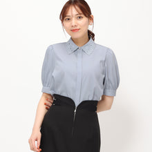 画像をギャラリービューアに読み込む, 襟刺繍ブラウス/MM418123