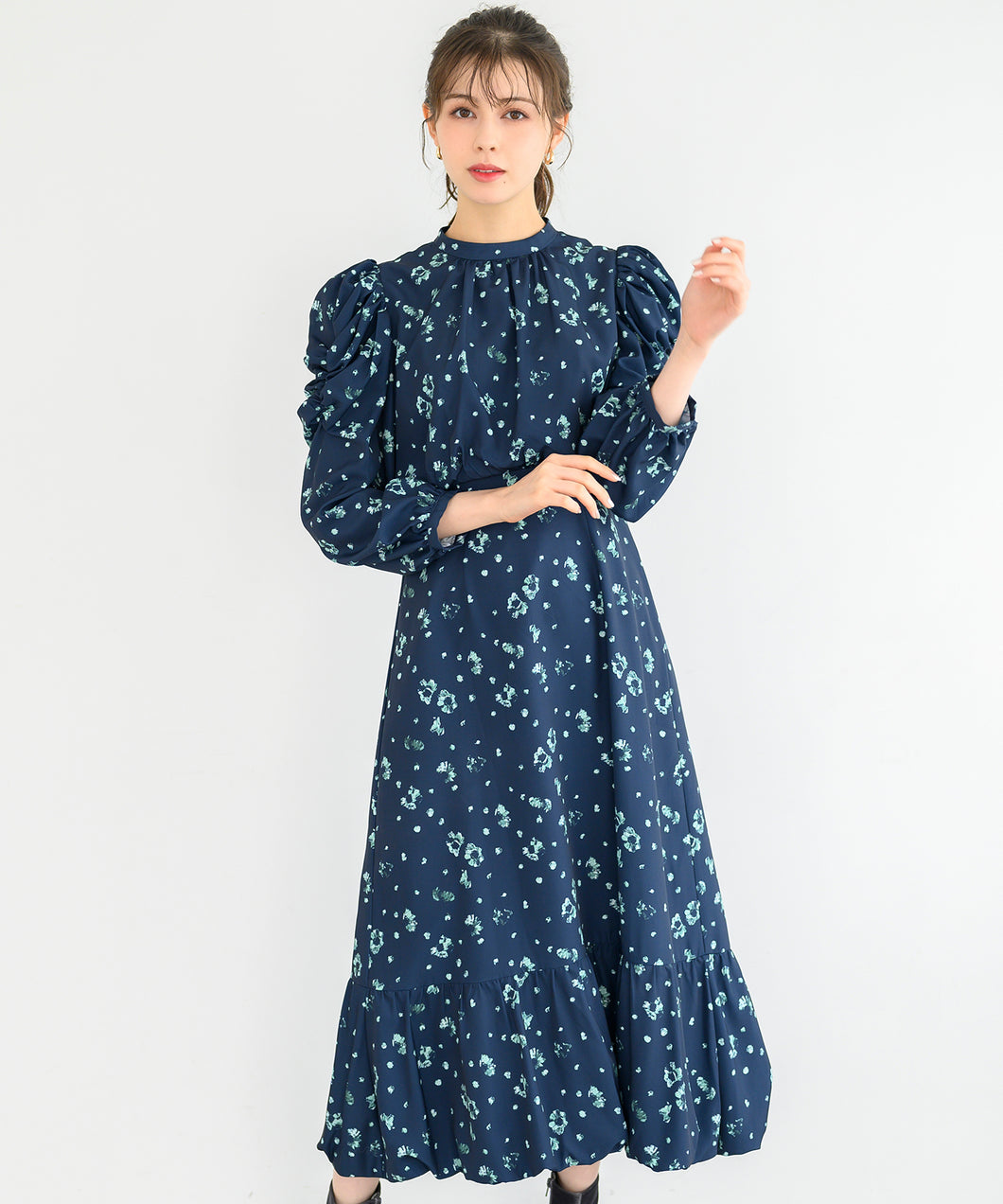 ドットフラワーワンピース/MM447414