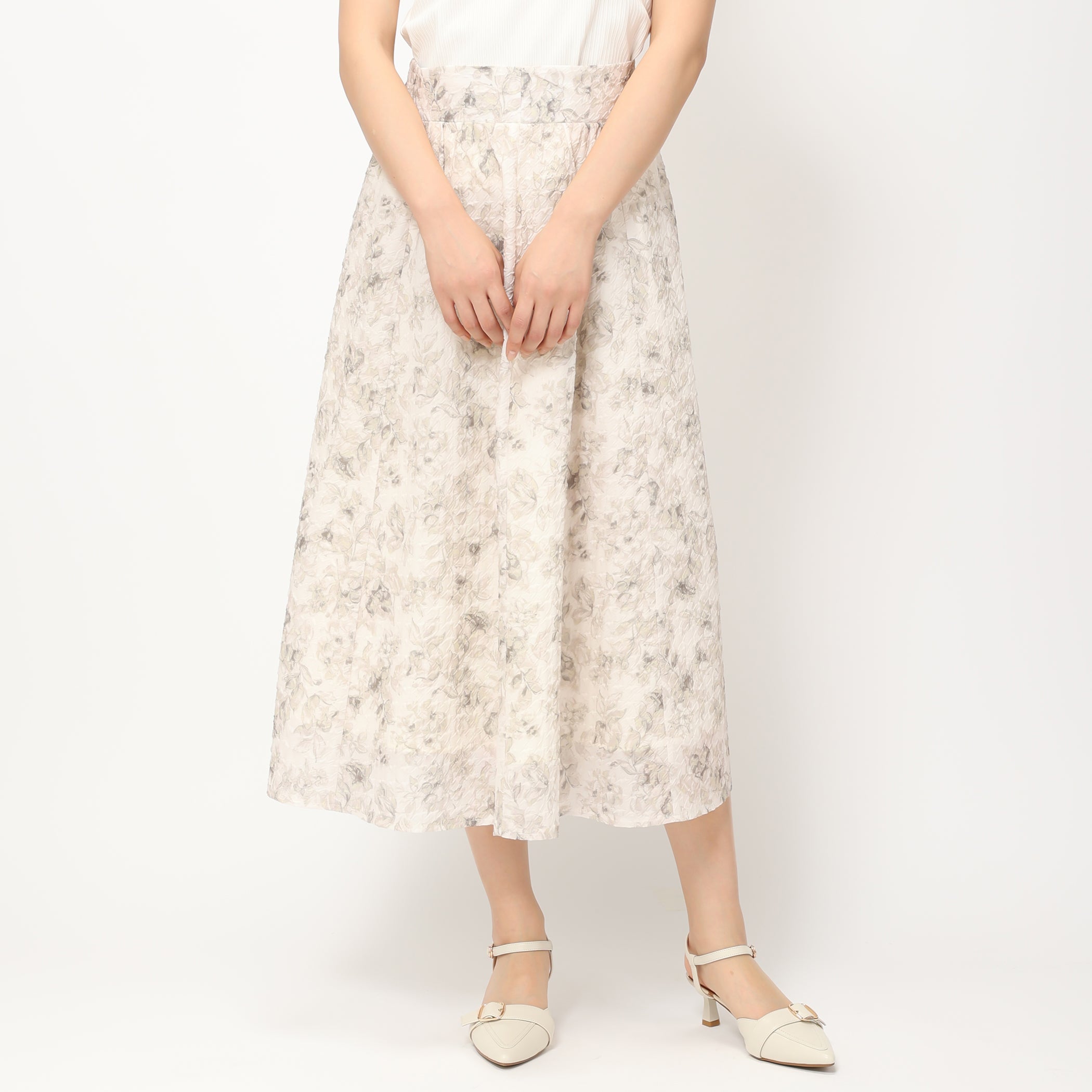 【予約販売】エンボスプリントスカート/MM427201