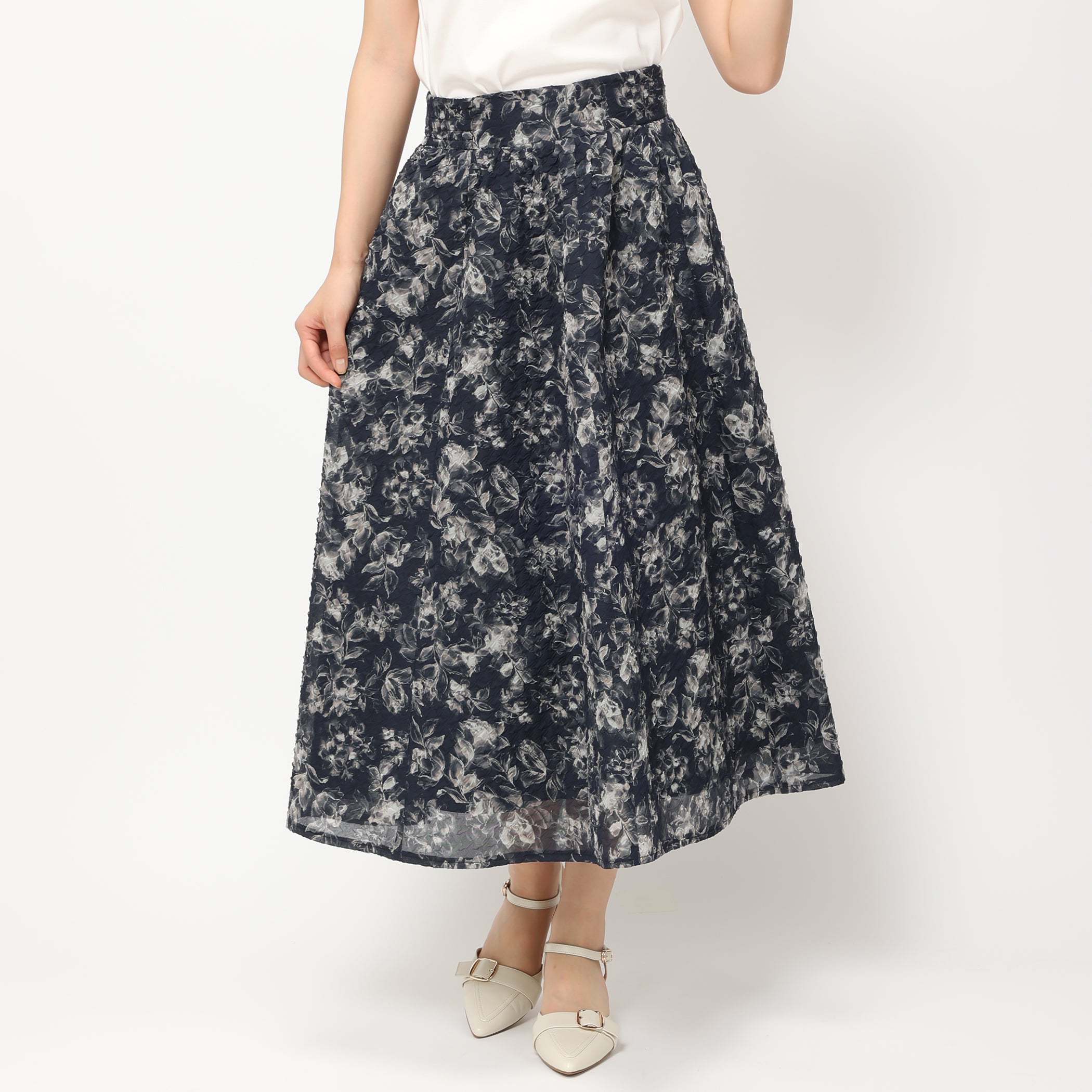 【予約販売】エンボスプリントスカート/MM427201