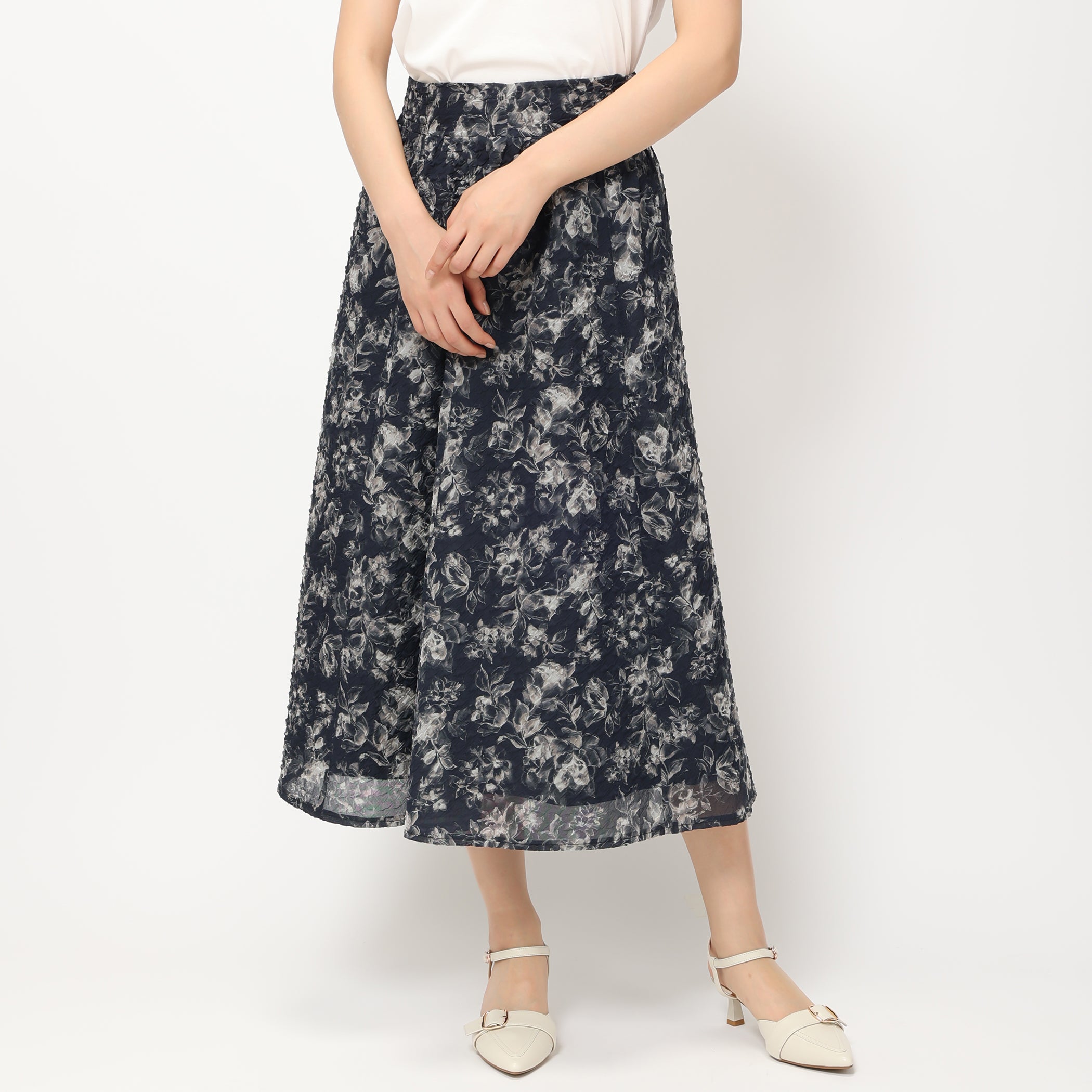 【予約販売】エンボスプリントスカート/MM427201