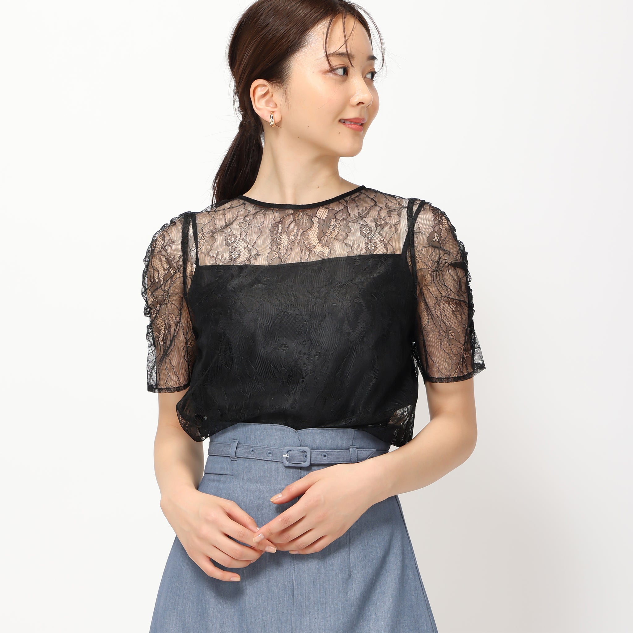 インナー付きレースブラウス /MM428104 – MISCH MASCH