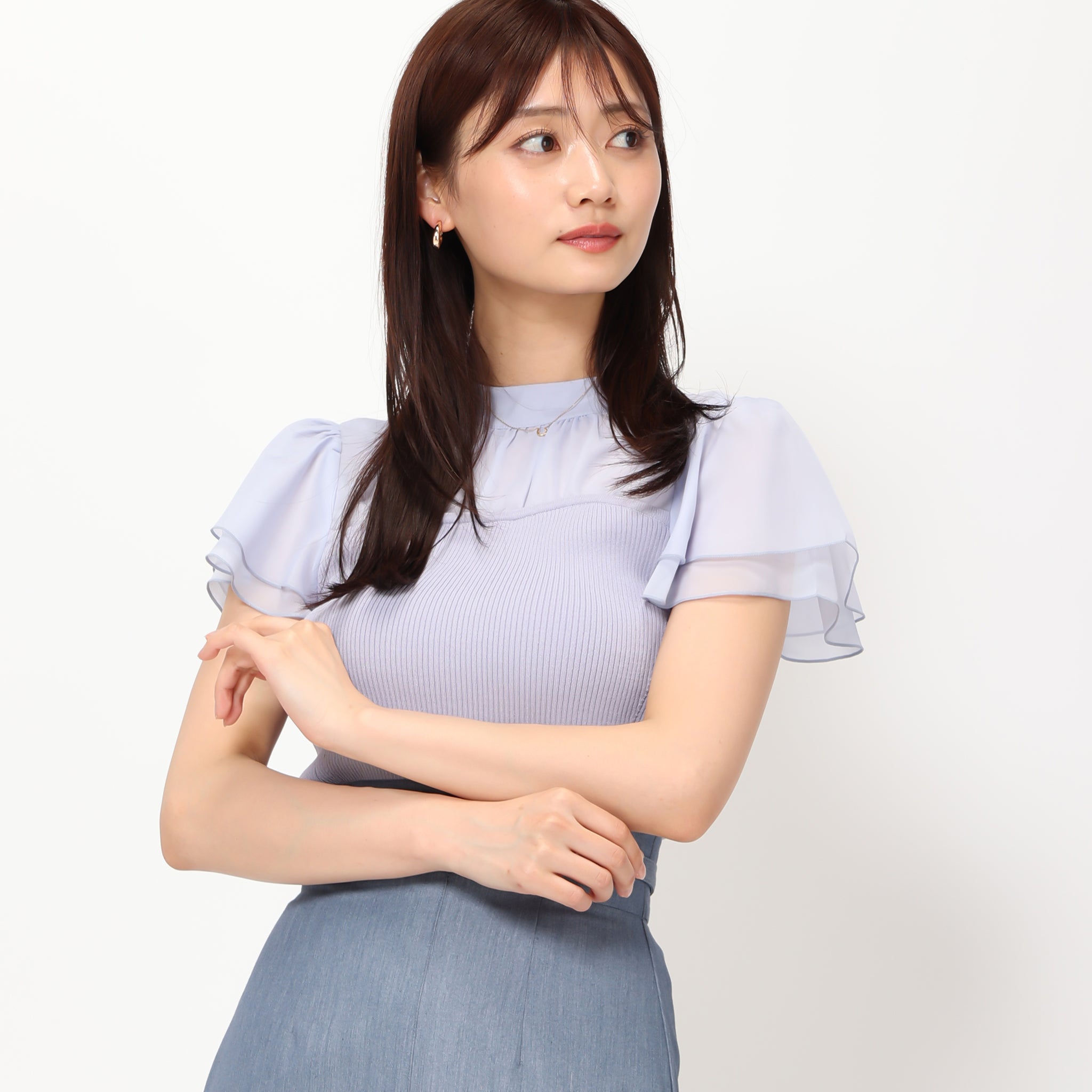 ソフトシフォン袖ビスチェニット/MM428306 – MISCH MASCH 