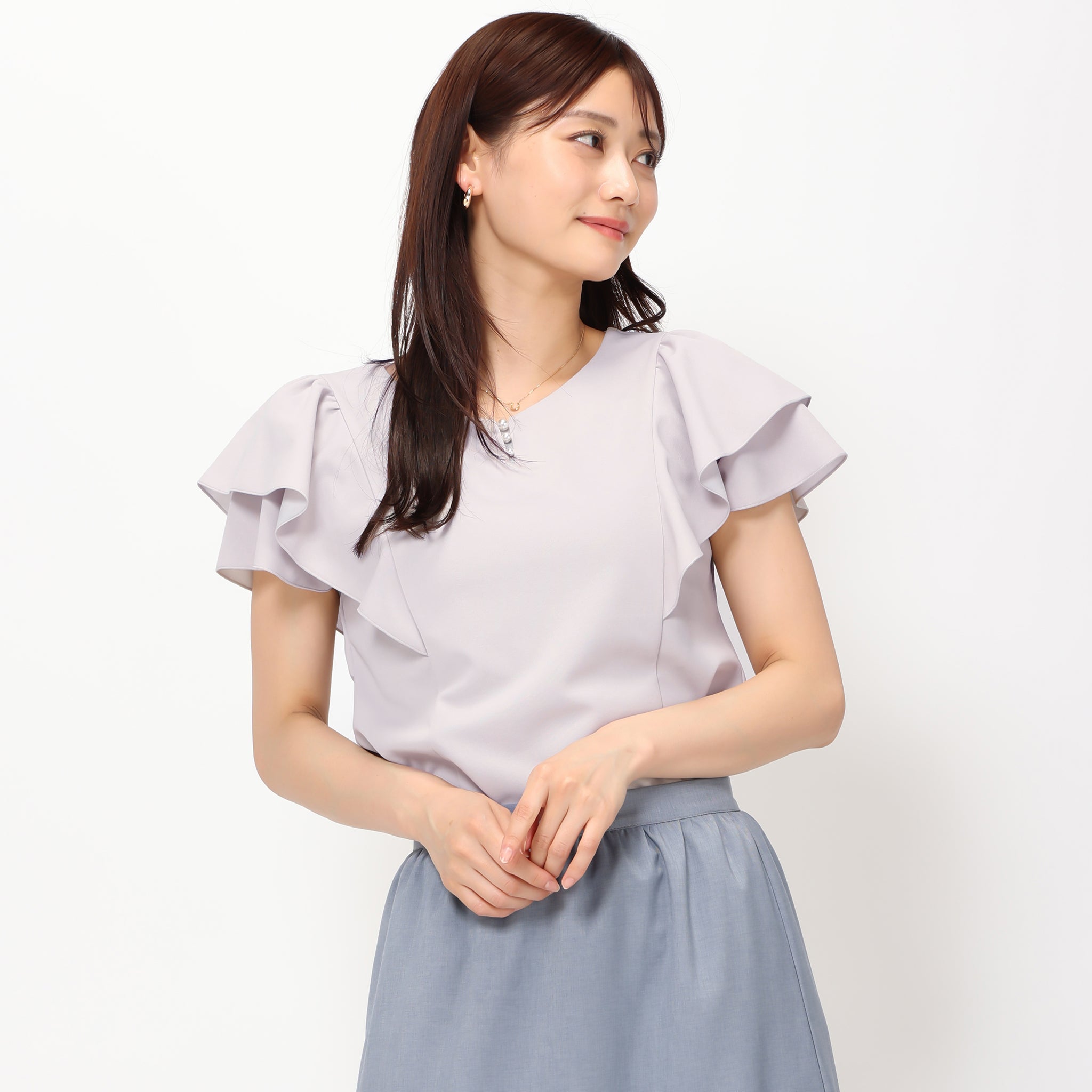 黒留袖 マッシュ エアワッフル メッシュ レギュラーフィット 長袖