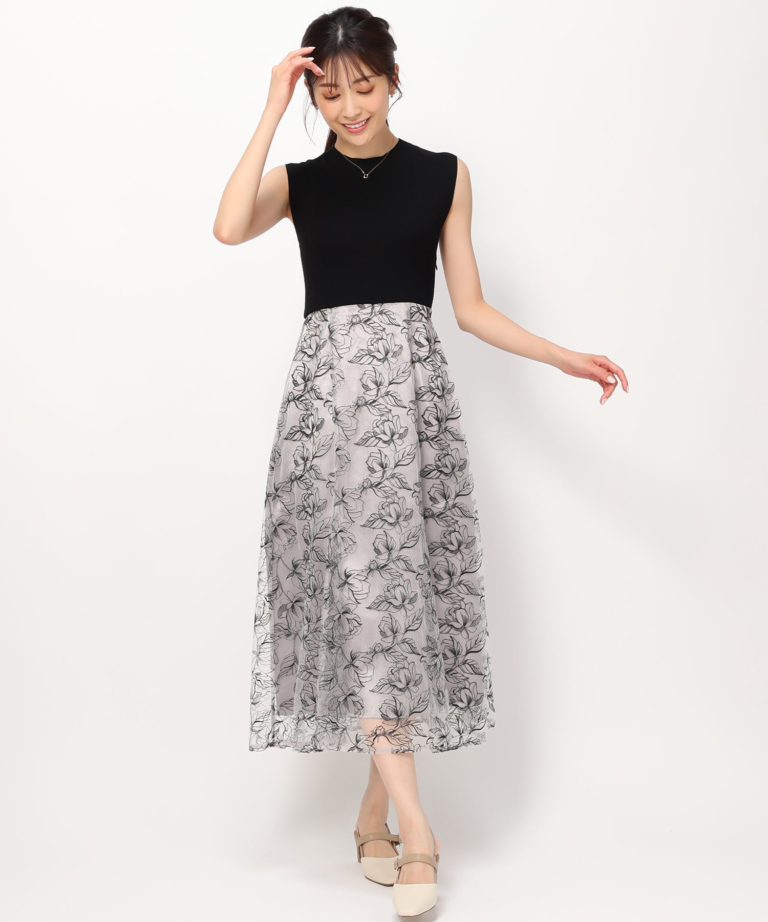 専用 And couture❤︎ニットドッキングレースワンピース USAGI ONLINE限定カラー】レースドッキングニットワンピース