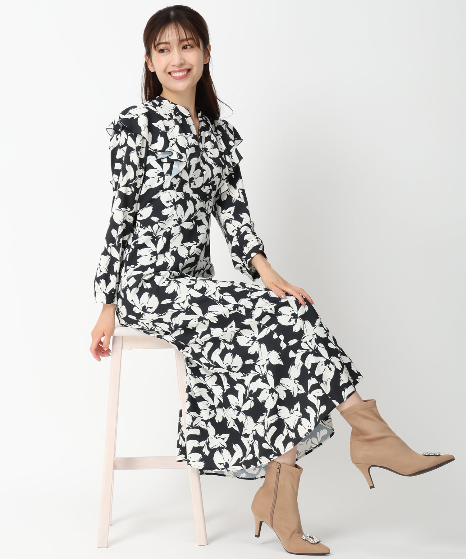 バイカラーフラワーワンピース – MISCH MASCH|31 Sons de mode