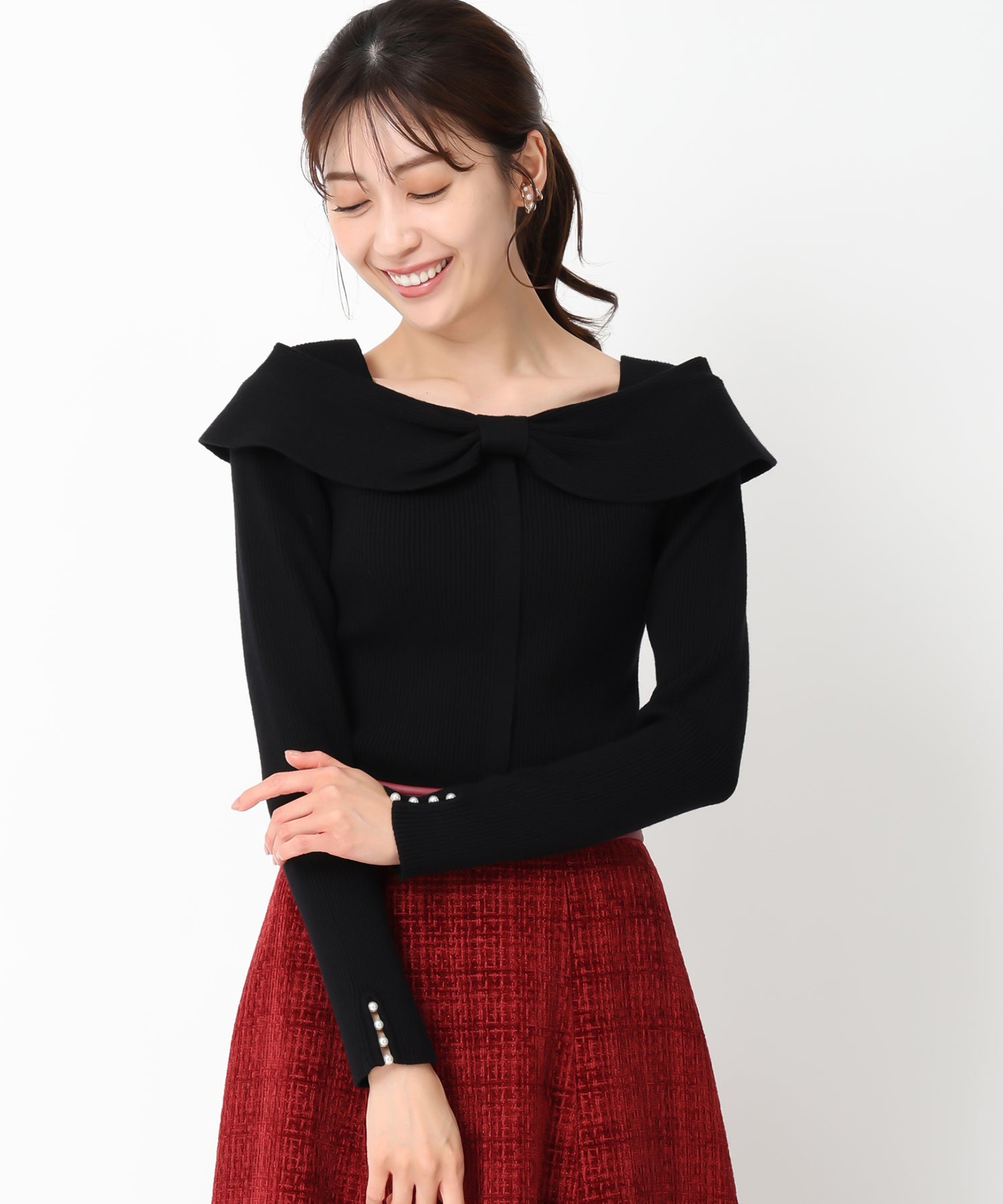 K ベージュM GUESS® Shinju Sweater Dress and Shrug Set