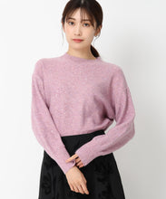 画像をギャラリービューアに読み込む, スパンコールハイネックニット/MM448303 (ピンク)
