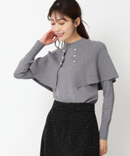 画像をギャラリービューアに読み込む, パールケープニット/MM448307 (グレー)
