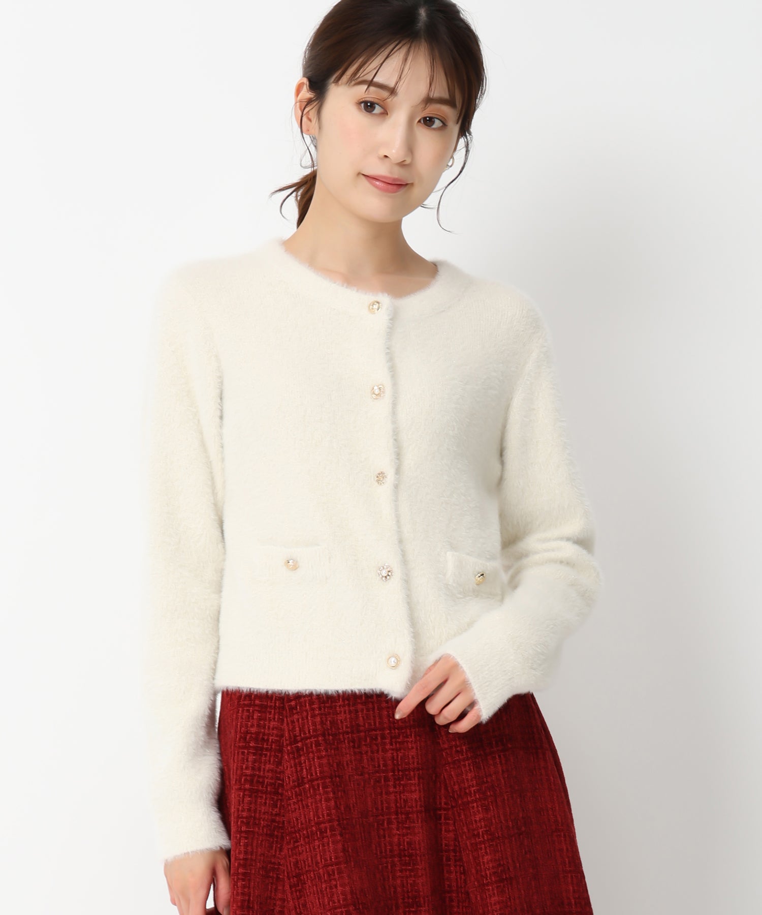 美品　ボールジィ　カーディガン　ジャケット　金ボタン　ベージュ 楽天市場】カーディガン ダンボールニット ゴールドボタン 金