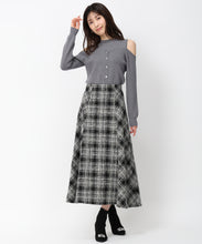 画像をギャラリービューアに読み込む, ロービングチェックAラインスカート/MM447212
