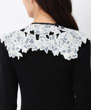 画像をギャラリービューアに読み込む, 【10月上旬発売予定/WEB先行予約販売】レース襟ロングニットワンピース/MM447408
