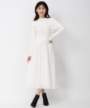 画像をギャラリービューアに読み込む, フェザースカートドッキングワンピ/MM447409 (ホワイト)
