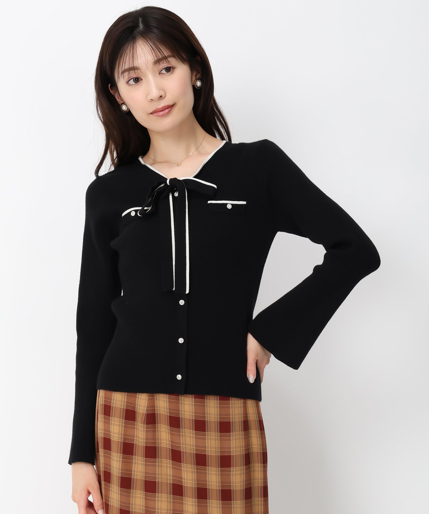 配色ボウタイビジューニット/MM448306 – MISCH MASCH|31 Sons de mode