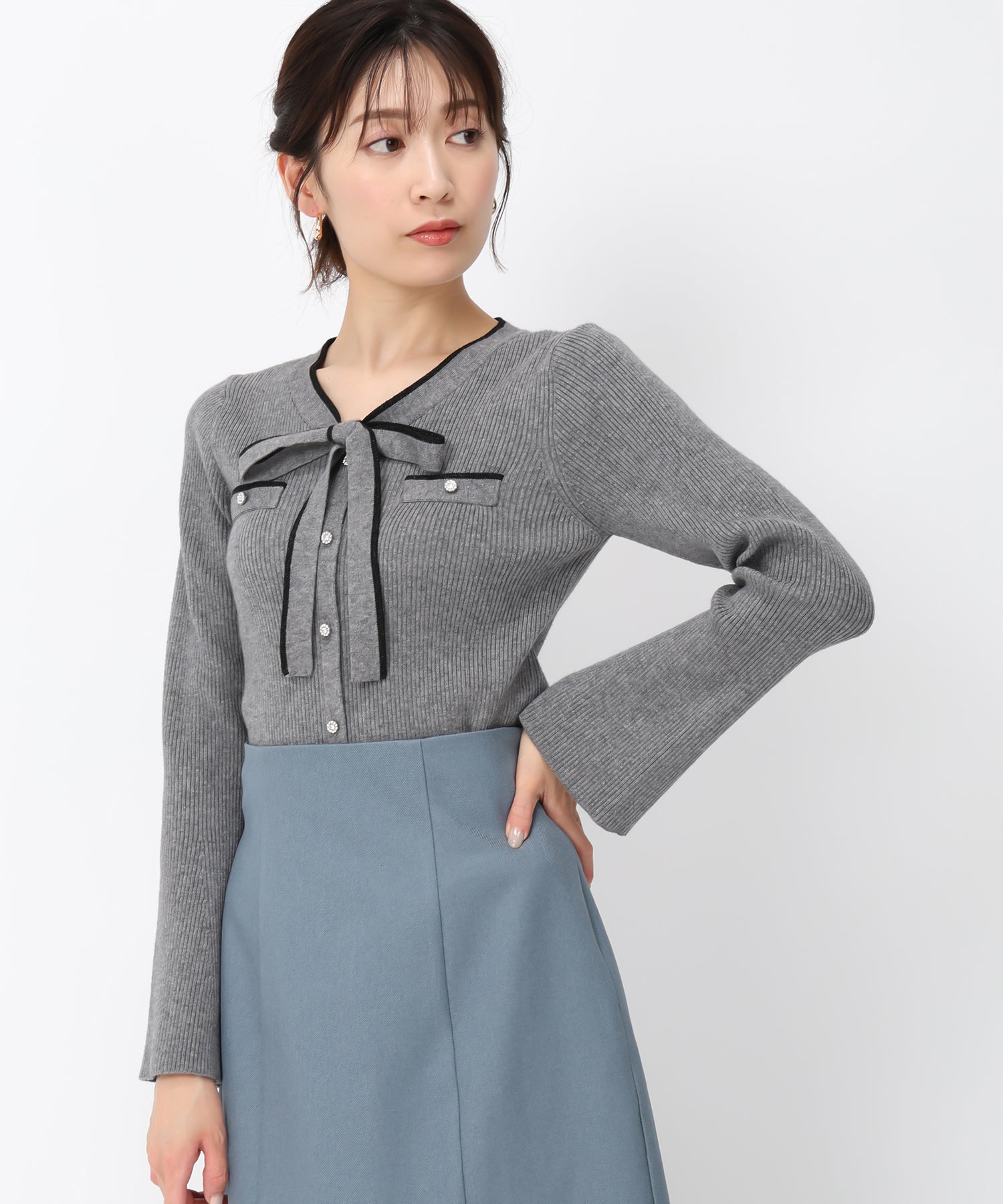 配色ボウタイビジューニット/MM448306 – MISCH MASCH|31 Sons de mode