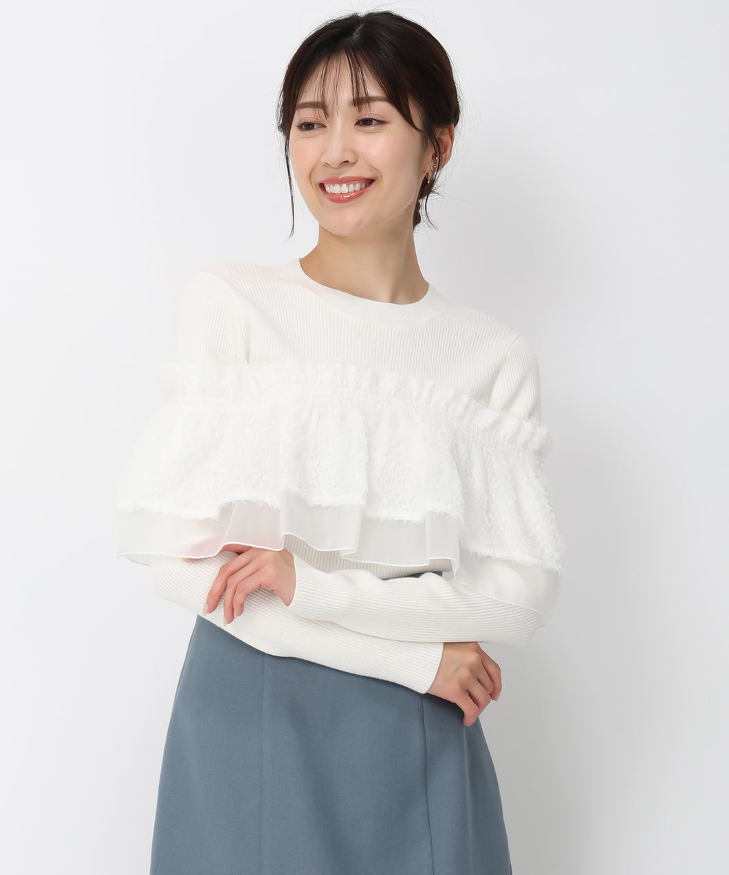 【10月上旬発売予定/WEB先行予約販売】バリエーションラッフル2wayニット/MM448313