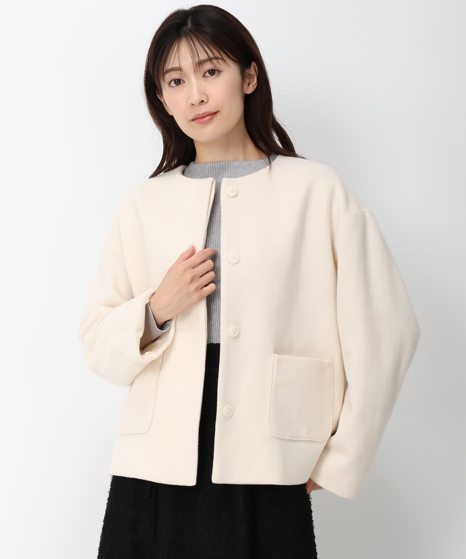 ポケットファー付きコクーンショートコート – MISCH MASCH|31 Sons de mode