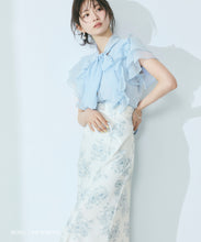 画像をギャラリービューアに読み込む, 【予約販売/4月下旬発売予定】ボウタイフリルシアーラメブラウス/MM628115

