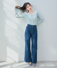 画像をギャラリービューアに読み込む, レースラッフル配色リボンニット/MM618307
