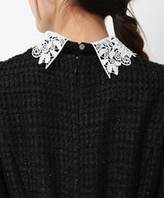 画像をギャラリービューアに読み込む, レース襟ミニツイードワンピース /MM447418
