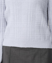 画像をギャラリービューアに読み込む, ラメフラッフィーチェック柄ハイネックニットMM448322
