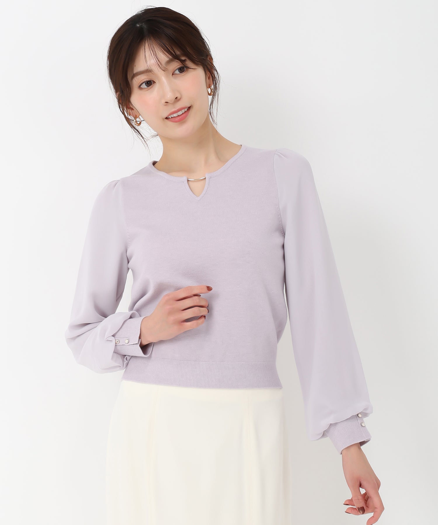 シフォン袖バー付きニット/MM518308 – MISCH MASCH|31 Sons de mode