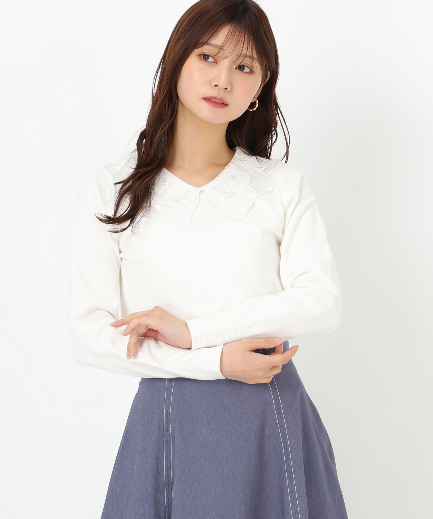 レース刺繍衿ニット/MM518309 – MISCH MASCH|31 Sons de mode レース刺繍衿ニット/MM518309 – MISCH MASCH|31 Sons de mode