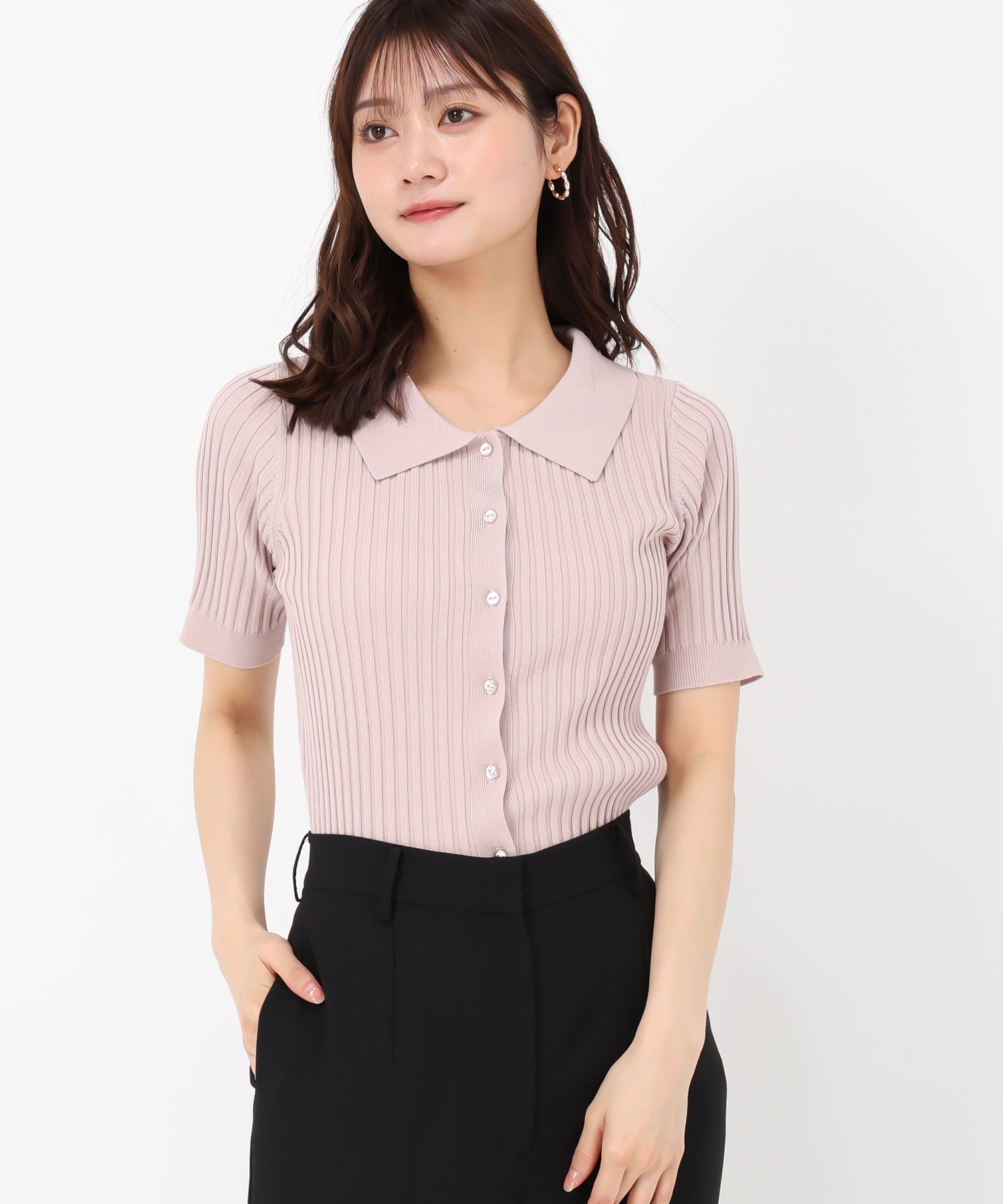 衿付きフロント釦リブニット/MM558303 – MISCH MASCH|31 Sons de mode