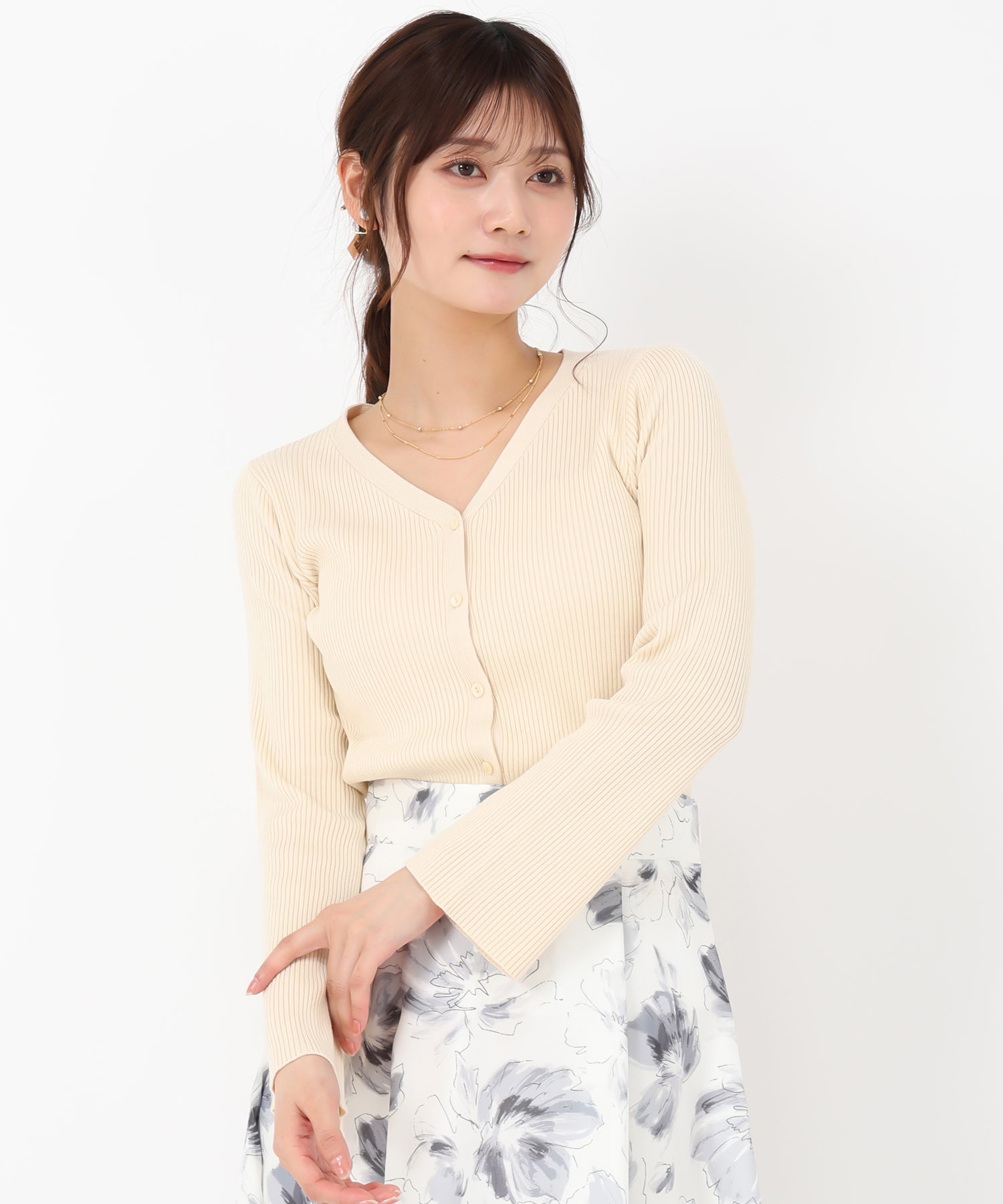 フレアスリーブVネックカーディガン/MM558401 – MISCH MASCH|31 Sons フレアスリーブVネックカーディガン/MM558401 – MISCH MASCH|31 Sons