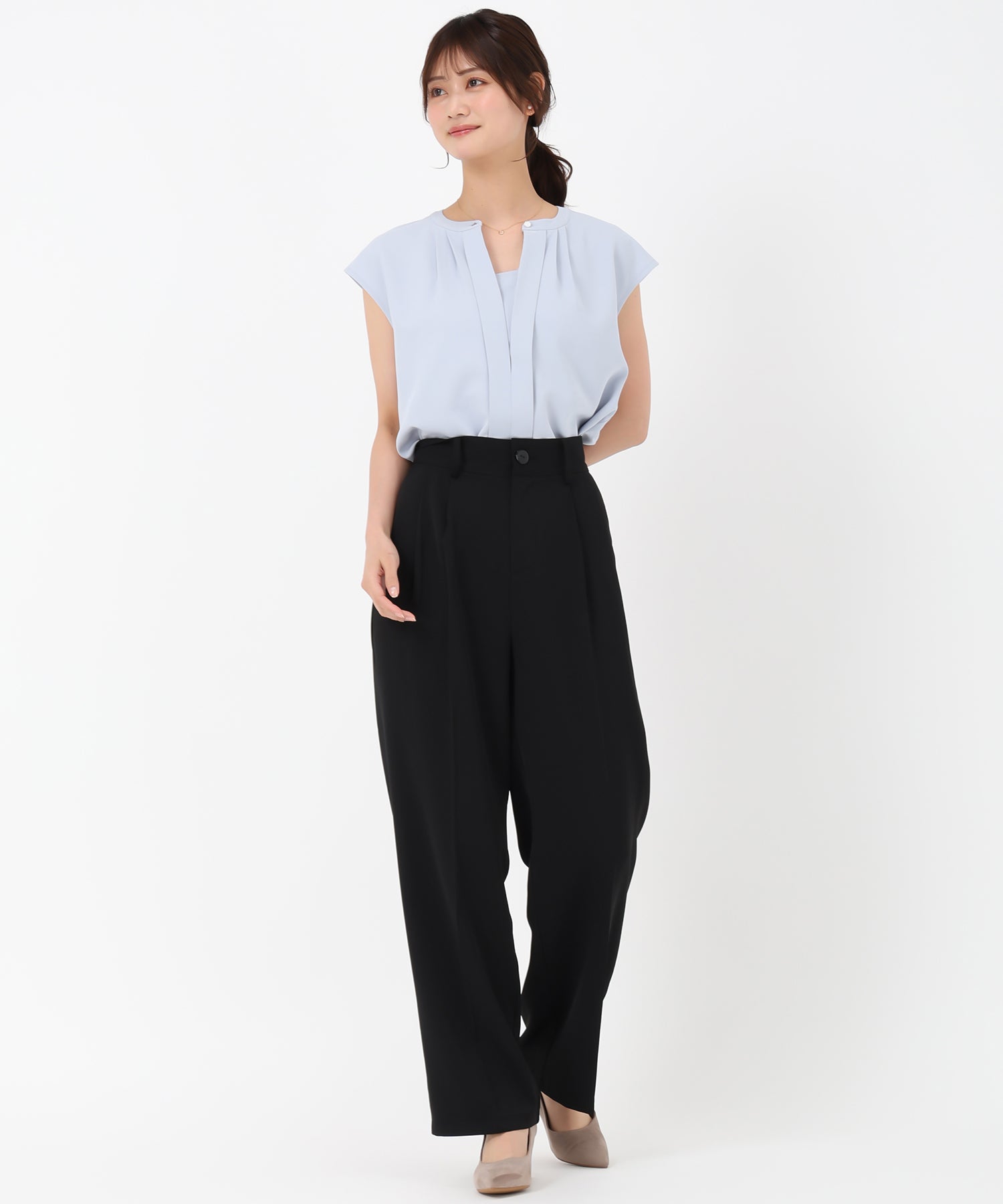 フロントタックフレンチスリーブブラウス/MM558103 – MISCH MASCH|31 フロントタックフレンチスリーブブラウス/MM558103 – MISCH MASCH|31